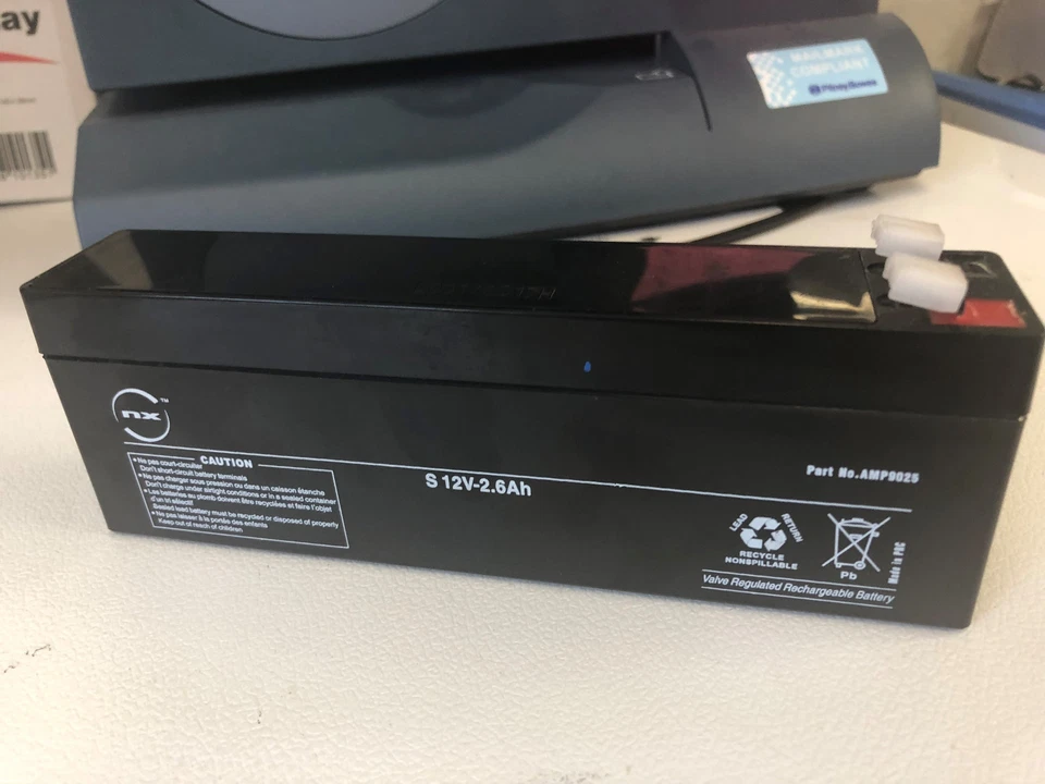 NX Repuesto 12v 2.6Ah para c PS1229 AMP9025 12v 2.9 Batería SLA recargable