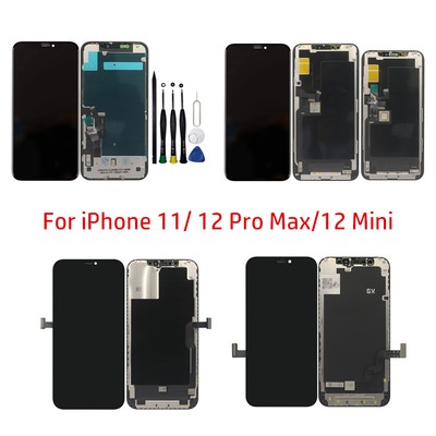 New For iPhone 11 12 Pro Max OLED/LCD Display Touch Screen Digitizer Replacement