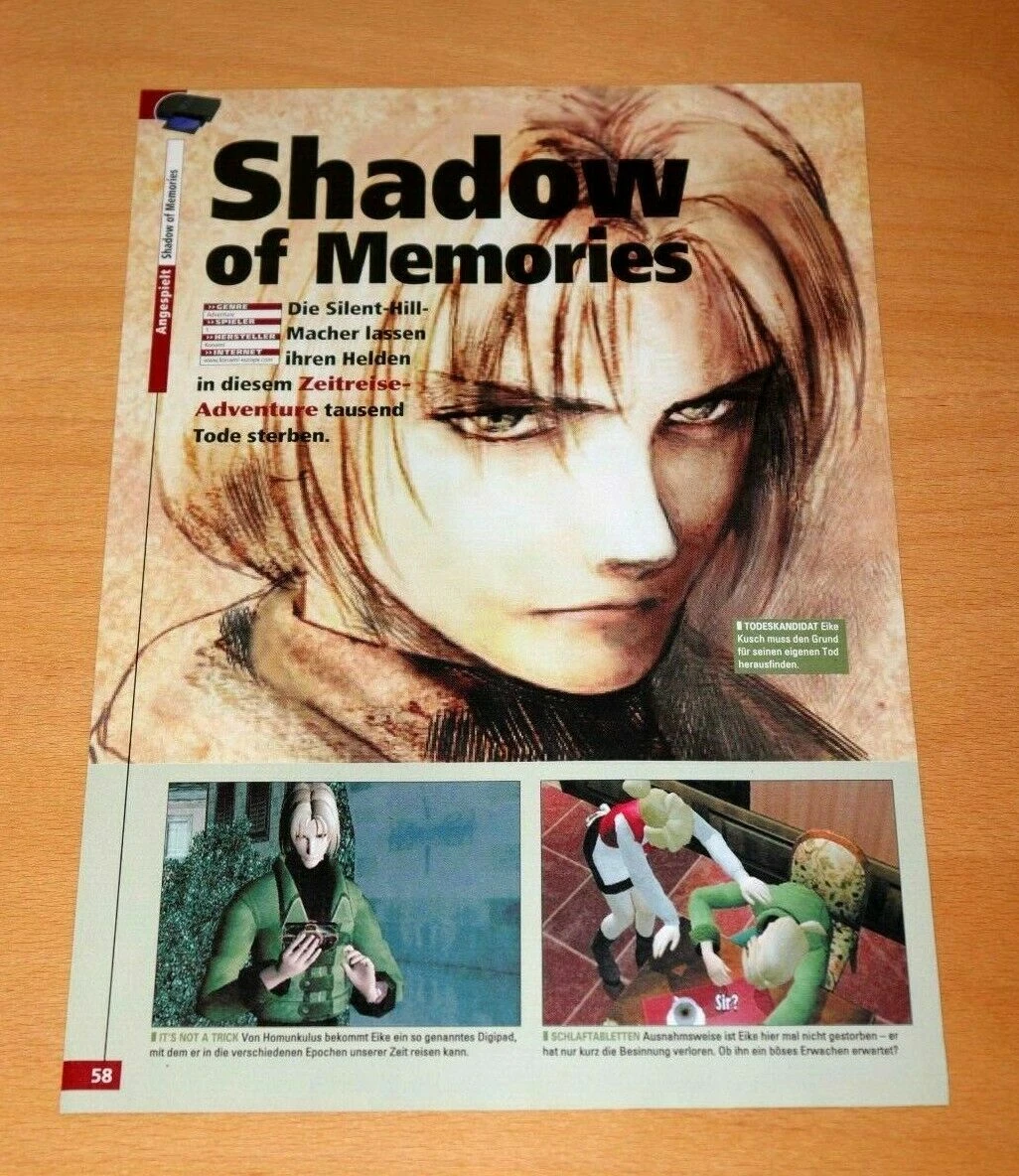 Shadow of Memories PS2 Xbox PSP Old Promo Poster Ad Art Print