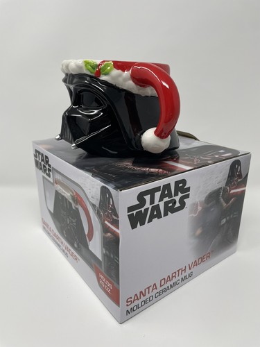 Disney Star Wars Santa Darth Vader Molded Ceramic Mug Brand New holds 20oz - Picture 5 of 9