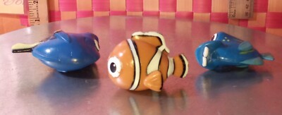 Nemo lot, Finding Nemo characters, vtg, heavy PVC, 2 1/4-3
