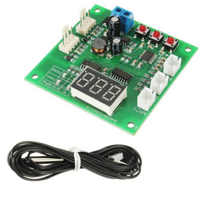 Two Way Four Wire Heat Dissipation PWM Fan Temperature Speed Controller Board