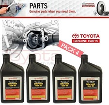 4 OEM Genuine Toyota Differential Gear Oil Fully Synthetic GL-5 75W-140 (1qt.)