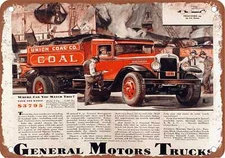 METAL SIGN - 1930 GMC Truck Vintage Ad 01 - Old Retro Rusty Look