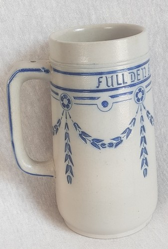 Merkelbach & Wick, großer 1 Liter Jugendstil Bierkrug, um 1910, gemarkt - Bild 4 von 13