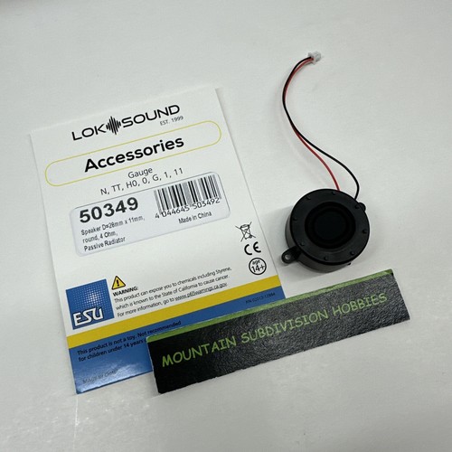 New ESU Loksound DCC 50349 Round Speaker 28 x 12 - 4 Ohm - Passive Radiator - Picture 4 of 5