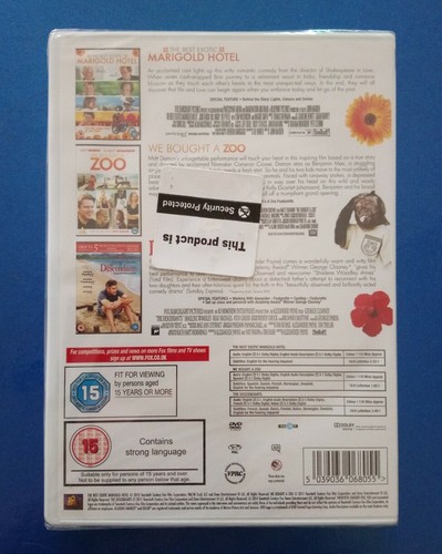 BEST EXOTIC MARIGOLD HOTEL * WE BOUGHT A ZOO * DESCENDANTS 3 FILMS NEW & SEALED - Picture 2 of 3