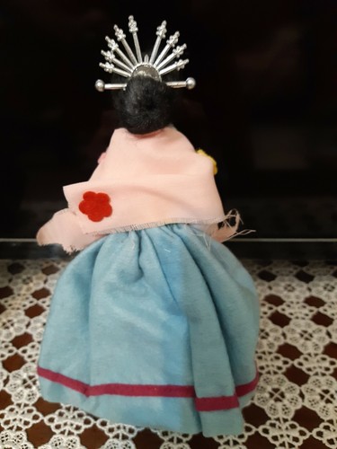 PICCOLA BAMBOLA LENCI SOUVENIR DI MILANO FORSE MASCHERA MENEGHINO - Imagen 5 de 8
