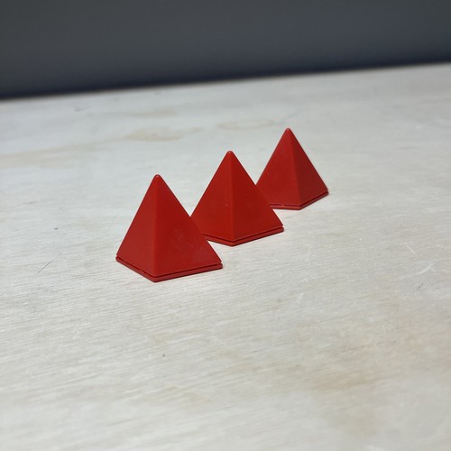 BALL OF WHACKS --- 3 RED REPLACEMENT PIECES- ROGER von OECH - 3 PIECES - Picture 3 of 4