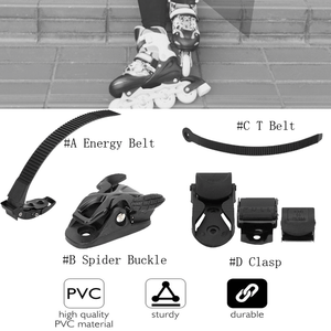 Inline-Roller-Skate-Shoes-Energy-Belt-Spider-Buckle-T-Belt-Skate-Clasp-Accessory