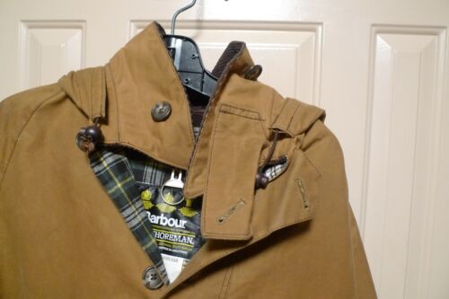 BARBOUR - A60 LONGSHOREMAN WAX COTTON SMOCK -SANDSTONE - MADE@ UK - LARGE- RARE - Picture 7 of 24