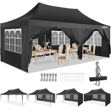 COBIZI Canopy 10x20 Pop up Tents for Parties, with 6 Sidewalls Outdoor Gazebo