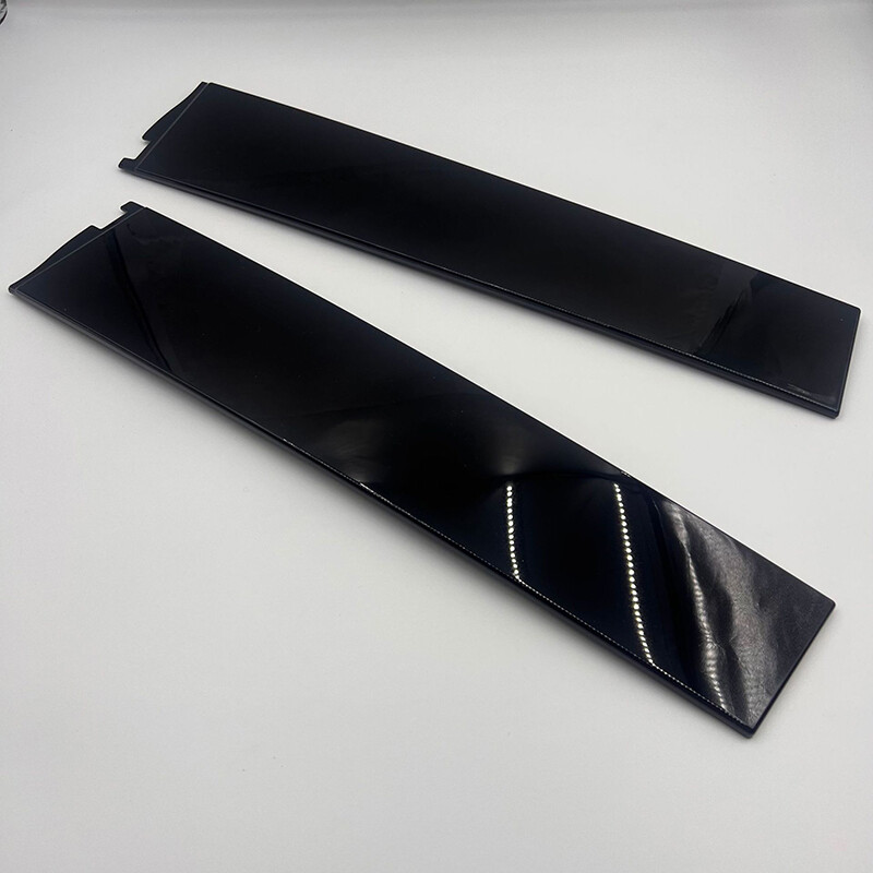 2-Piece B Pillar Door Trim Molding Set For Cadillac Chevy GMC 2015-2020 – Gloss Black ABS
