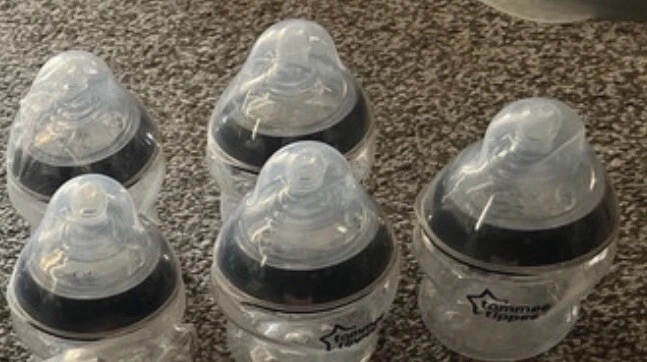 5xblack 5 Oz Bottles(no Sealed