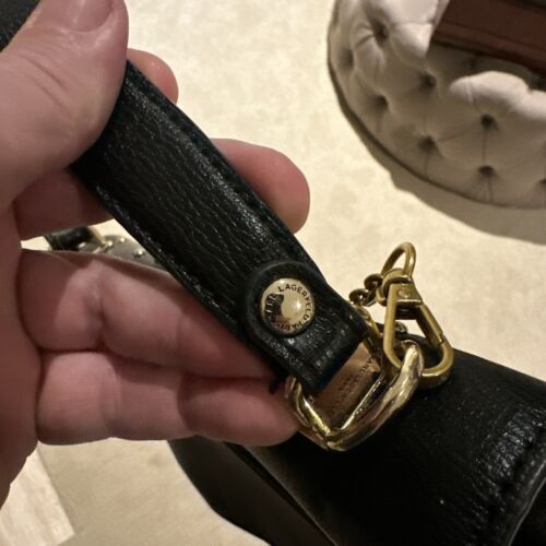 KARL LAGERFELD Ledertasche Handtasche schwarz Simone Katze Nieten - Bild 7 von 9