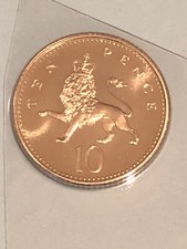 1998 10p Crowned Lion Ten Pence Coin Uncirculated UK BUNC