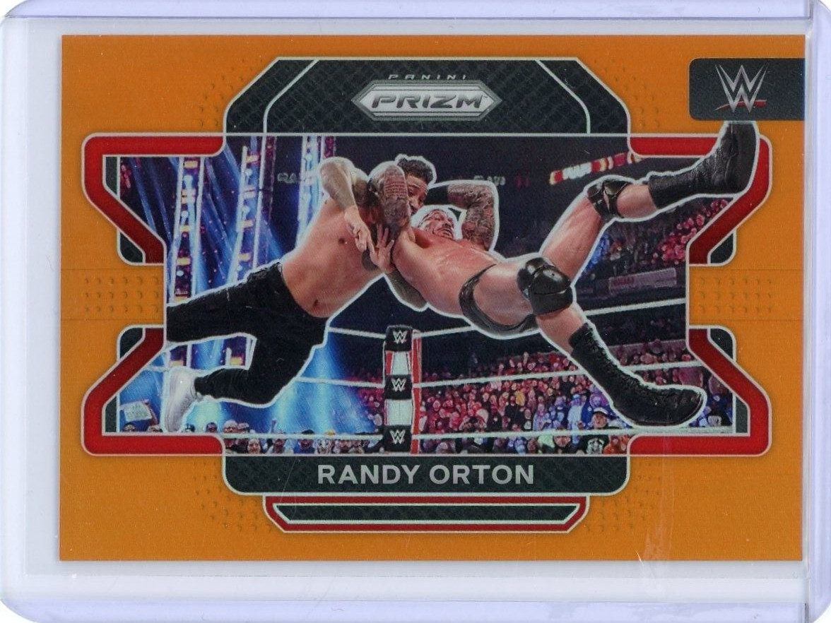 2022 Panini Prizm WWE Prizm Randy Orton Orange Prizm Refractor 33/99 #78