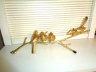 Vintage Solid Brass Birds On Branch Table Wall Hanging Decor.