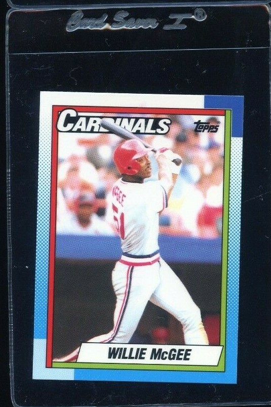 1990 TOPPS TIFFANY #285 WILLIE MCGEE ST LOUIS CARDINALS