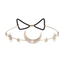 Stars Moon Crown Rhinestone Tiara Bridal Hair Crown Wedding Accessories