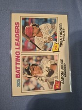 2026 Topps Heritage - League Leaders Aaron Judge, Trea Turner #1