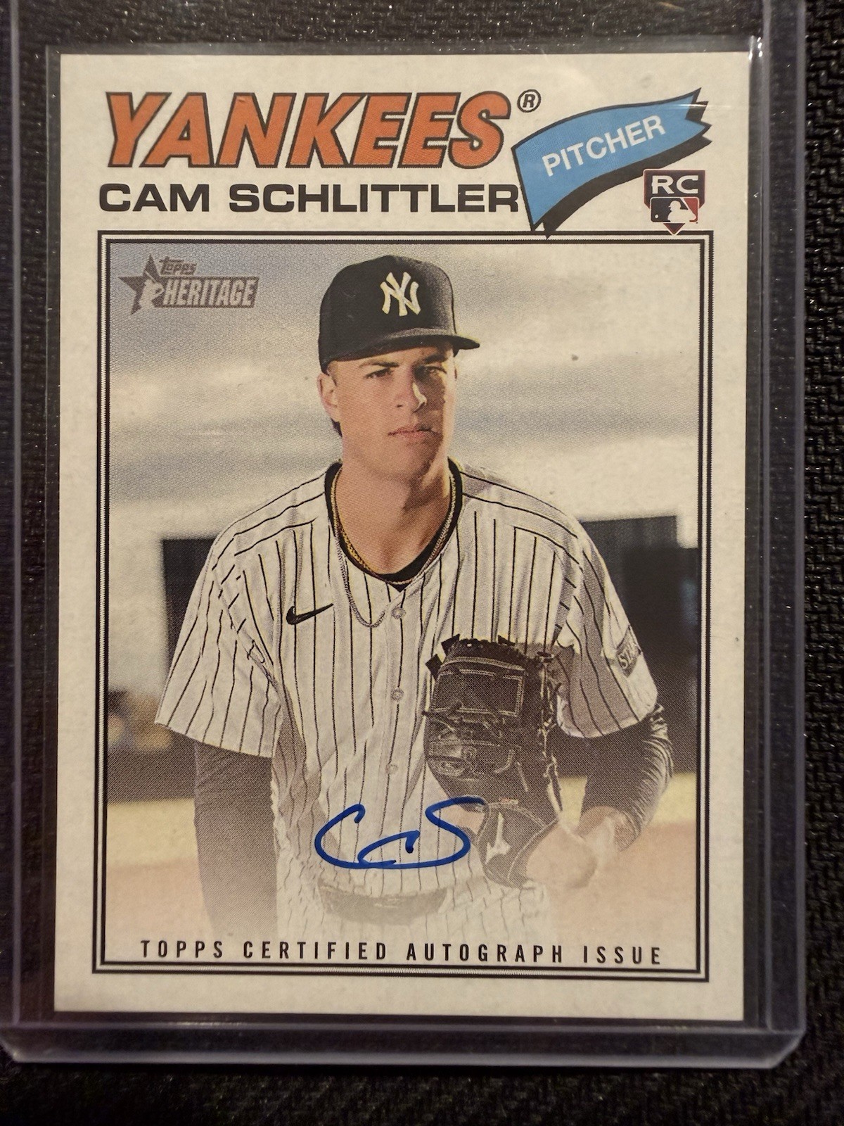 2026 Topps Heritage - Real One Autographs Cam Schlittler #ROA-CSC (AU, RC)