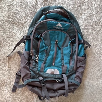 Ozark Trail Kachemak 36L Outdoor Backpack Teal/Grey for Hiking, Camping, Travel