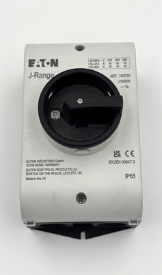 Eaton | J-Range J16/B/N | Geschlossen | Lasttrennschalter | Made in UK