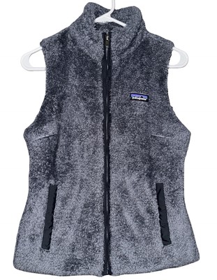 Patagonia Fleece Vest Los Gatos Womens Size S Small Deep Pile Blue Soft