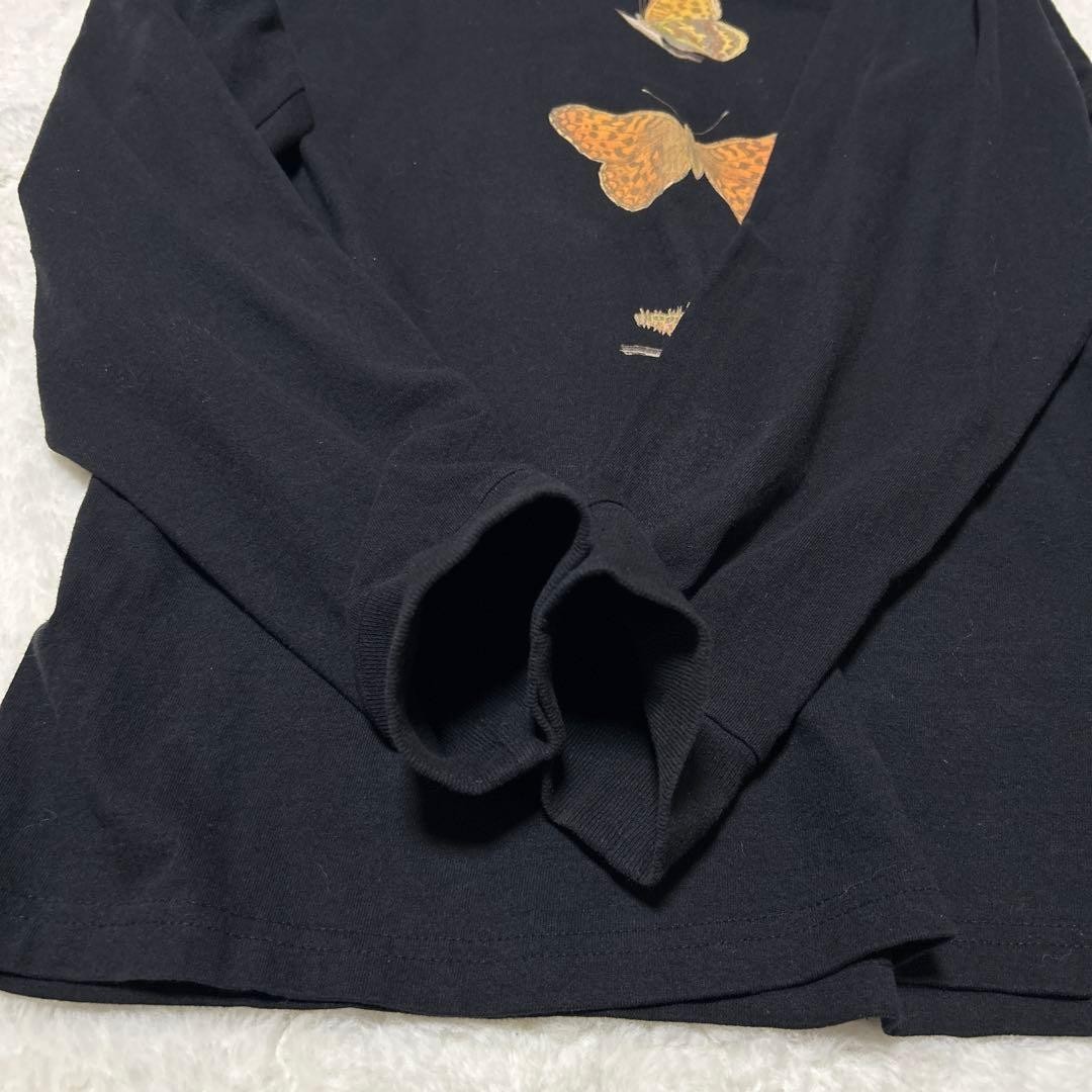 GENTLEFULLNESS L Size Long Sleeve T-Shirt Butterfly by STORY mfg