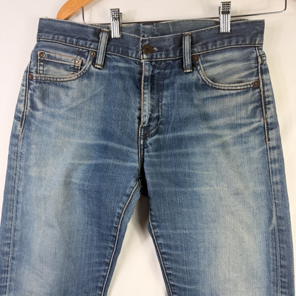 Levi's 504 Jeans Men's 29x32 Regular Straight Leg Blue Medium Wash