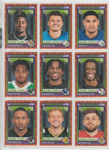 2024 SCORE-A-TREAT FOOTBALL 281 KARTEN LOT - GREEN BATS PARALLEL AND PUMPKIN BASE - Bild 13 von 18