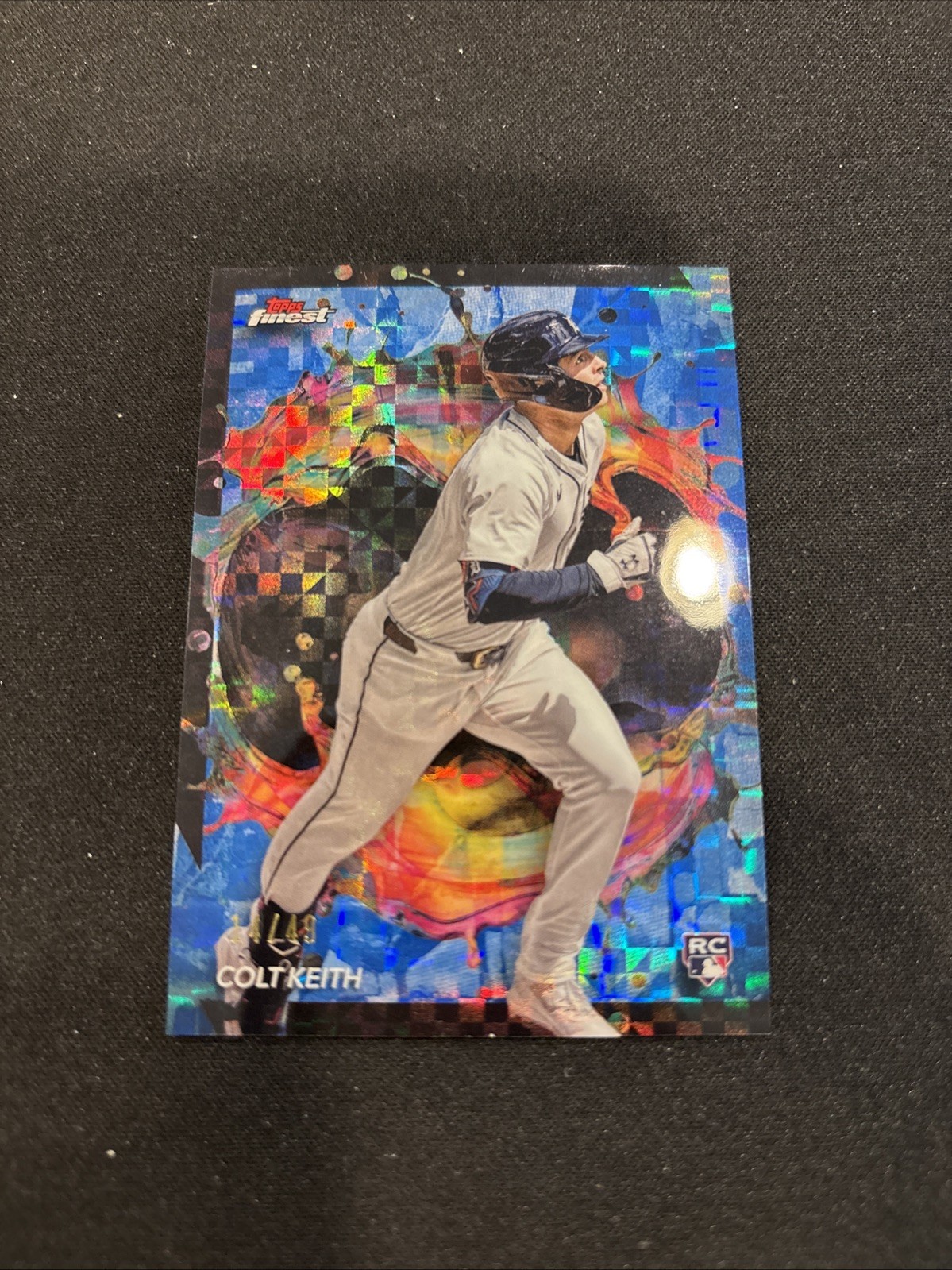 2024 Topps Finest - Rare Colt Keith #208 Blue Checkerboard Refractor /49 (RC)