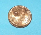 1957          LINCOLN WHEAT CENT   CHOICE RED UNCIRCULATED  #5