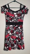 Killstar Rob Zombie Dress Pentagram Gothic Skull 666 Graphic Women's Size Small
