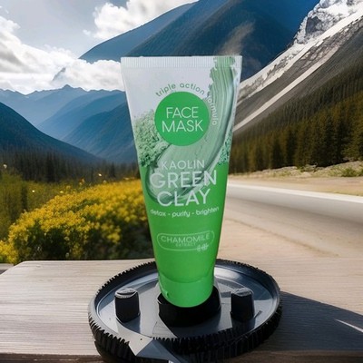 TRIPLE ACTION FORMULA FACE MASK KAOLIN GREEN CLAY DETOX PURIFY BRIGHTEN