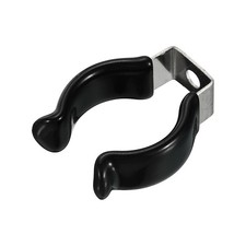 12 Pack 34x26x10mm Black Plastic T8 U Clips Holder LED Bulb Fluorescent Tube