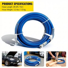 15m 50FT Air Hose Line For Air Compressor Tools 1/4" BSP 900psi New