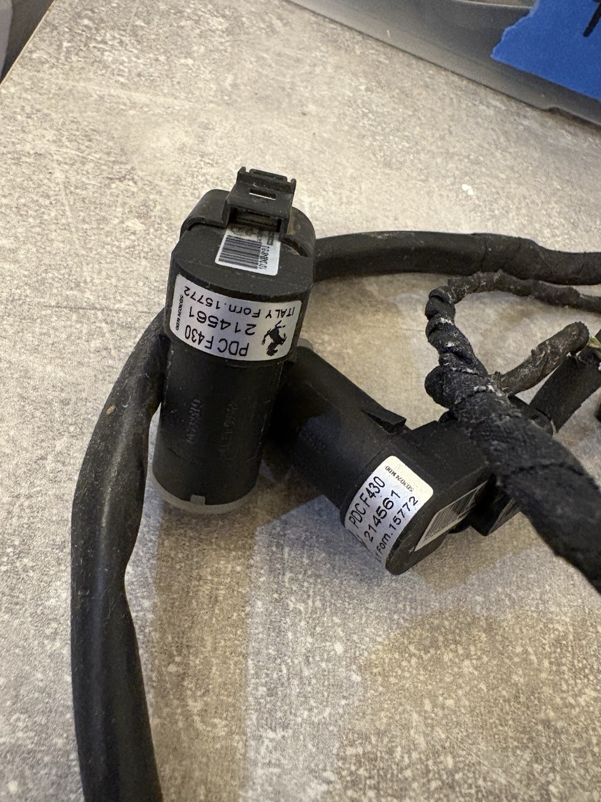 🌀 Maserati Granturismo, Rear Bumper Sensor Wire Harness W/All Sensors # 228552