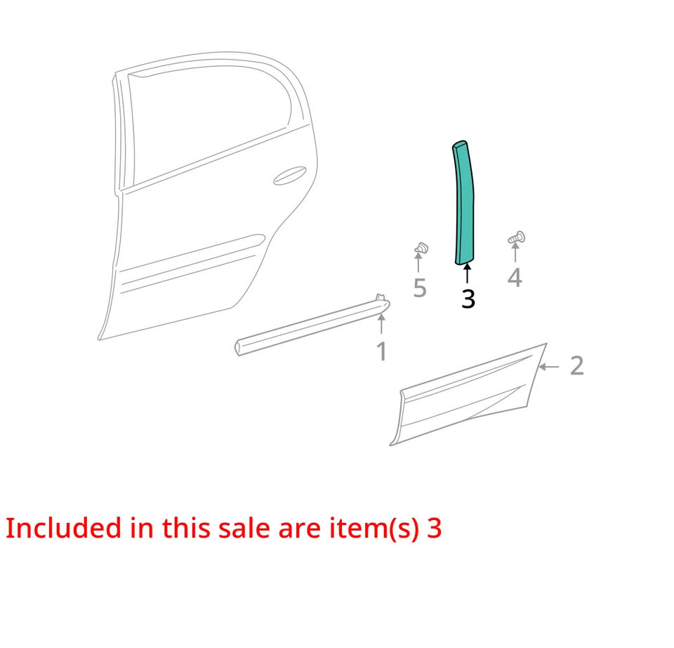 Aplique Pontiac Bonneville 2000-2005 ASM RR S/D WDO FR 15224513 - NUEVO OEM Foto 2 de 3