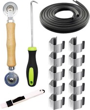 Screen Door Tool Kit - Screen Installer Clips with Screen Spline 32 ft and Scre