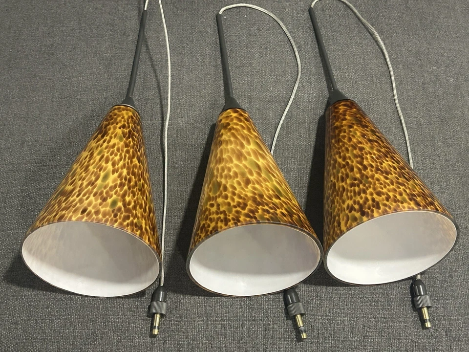 "Lote de 3 Piezas Tecnología Iluminación Compatible con Freejack Retro Colgantes Luz 32"" Cable" Foto 3 de 4