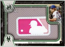 Noah Syndergaard 2018 Topps Museum Mother's Day MLB Logo Patch Card #MM-NS 1/1