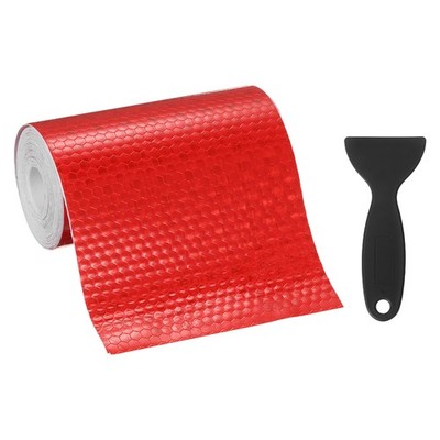 1 Set Reflective Tape, 16.4 ft x 3.94 Inch, Night Safety Sticker, Pure Red