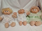 Lot of 3 VTG 1984 Cabbage Patch 16” Dolls Xavier Roberts Signature