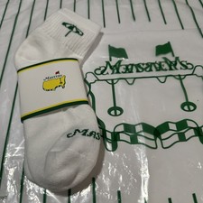 2026 White Masters logo Socks With Umbrella Emblem