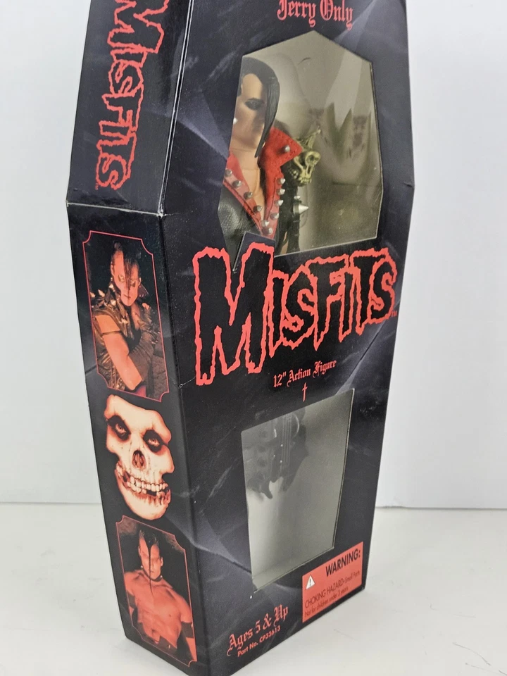 Figura de acción punk rock Misfits 'Jerry Only' 1999 juguete 12" en caja ataúd original Foto 3 de 4