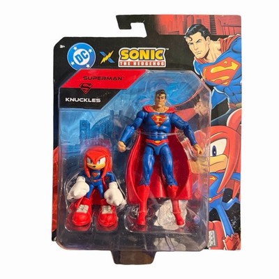 Jakks Pacific DC x Sonic Superman Knuckles 2 Pack Action Figures New