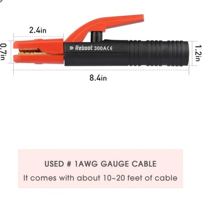 Durable Copper Welding Electrode Clamp 300AMP for Versatile Applications