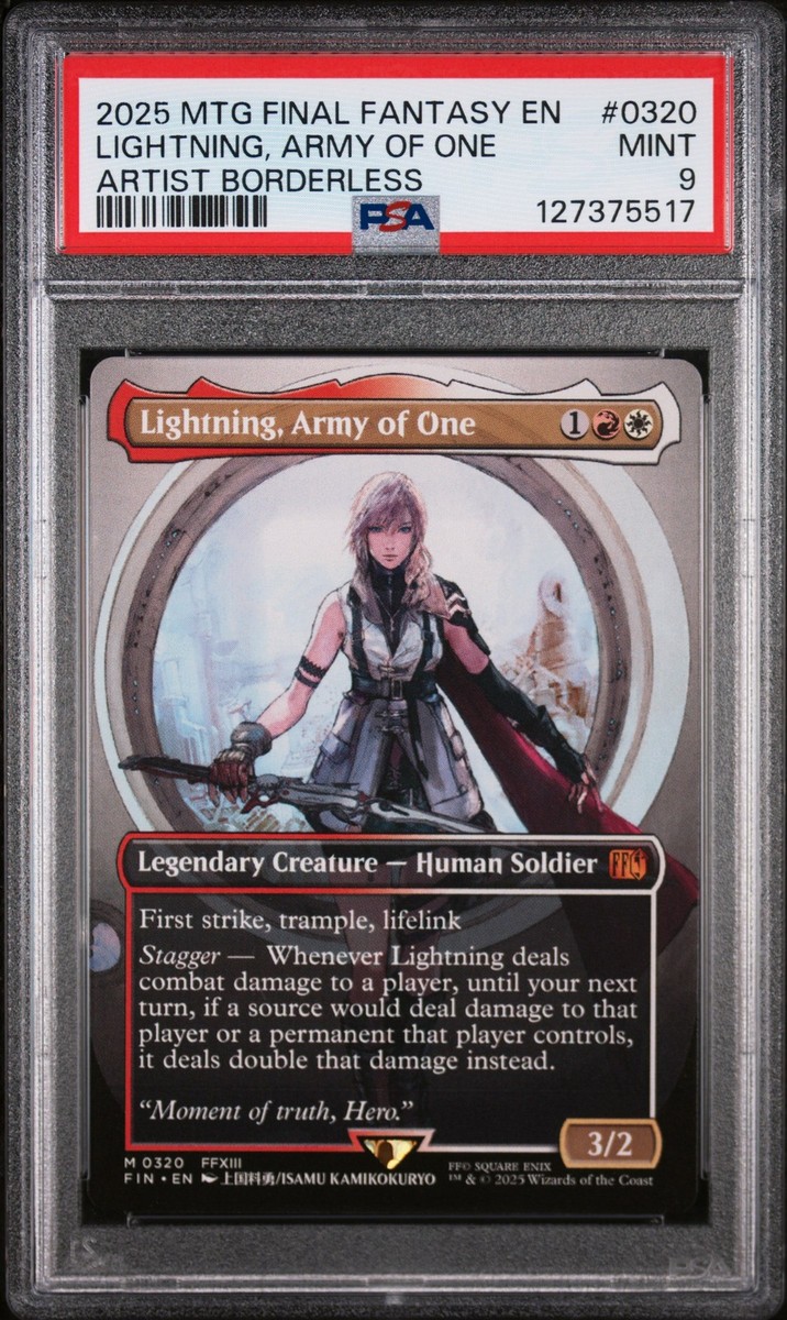 Lightning, Army of One (0320) (Borderless) Final Fantasy Regular